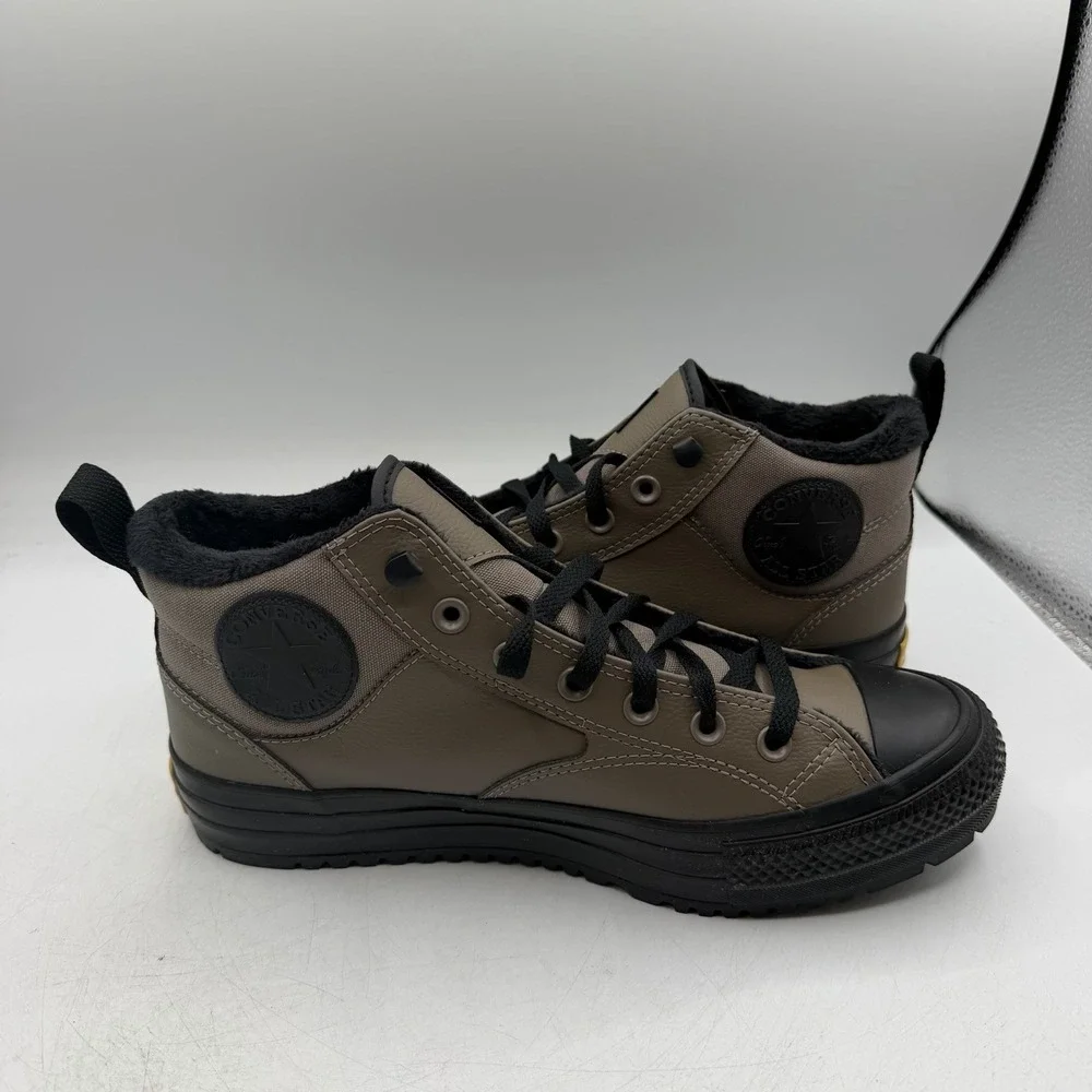 Converse Malden Street Boot Mid Shoes Mens 9 Taupe Black Water Repellent A14619C
